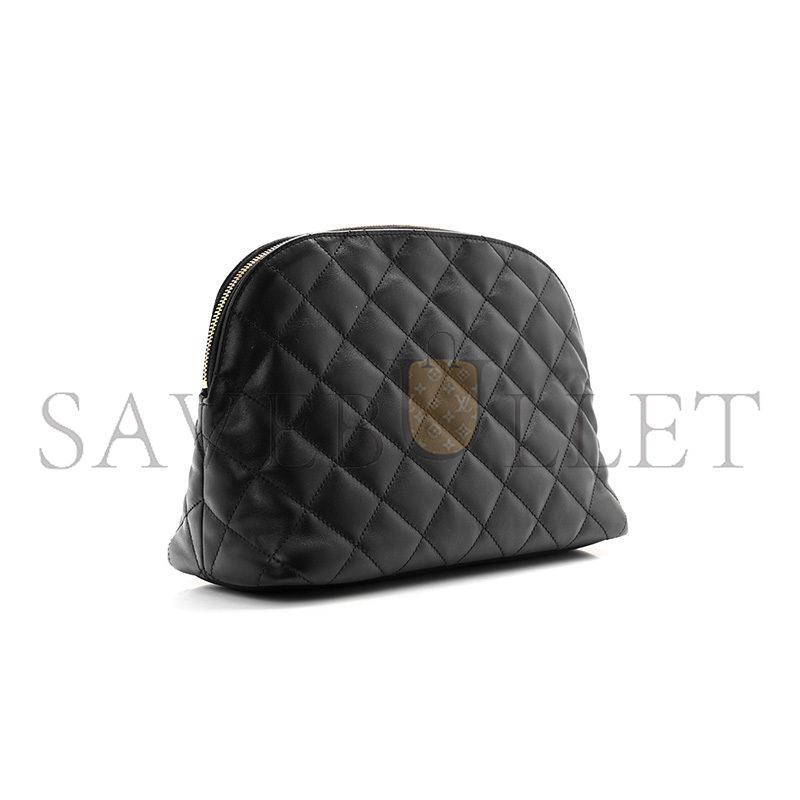 Y*L le cassandre large cosmetic pouch black 742662aabk91000 (30*20*11cm)